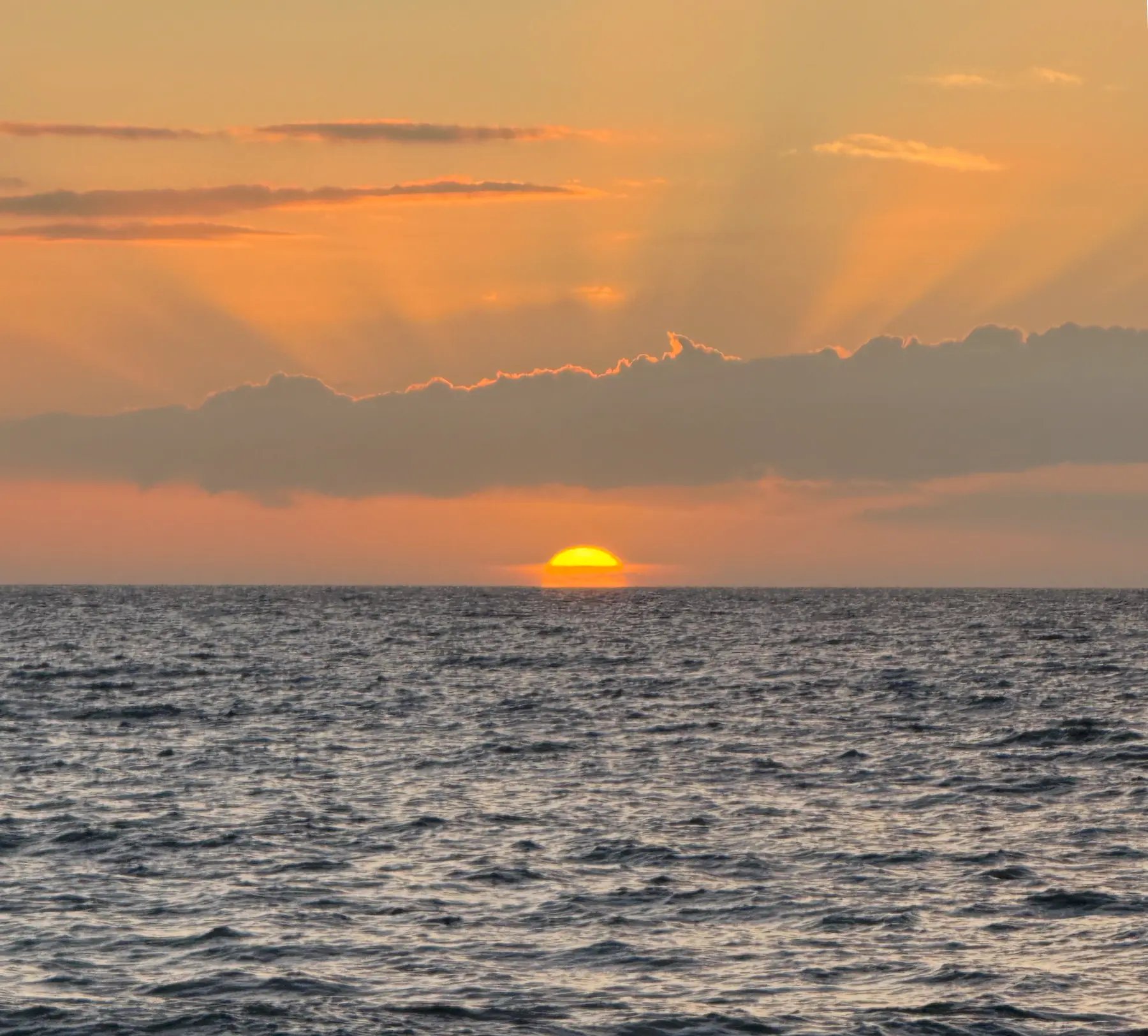 Maui sunset over the ocean